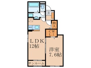 ロータス川宮４の物件間取画像